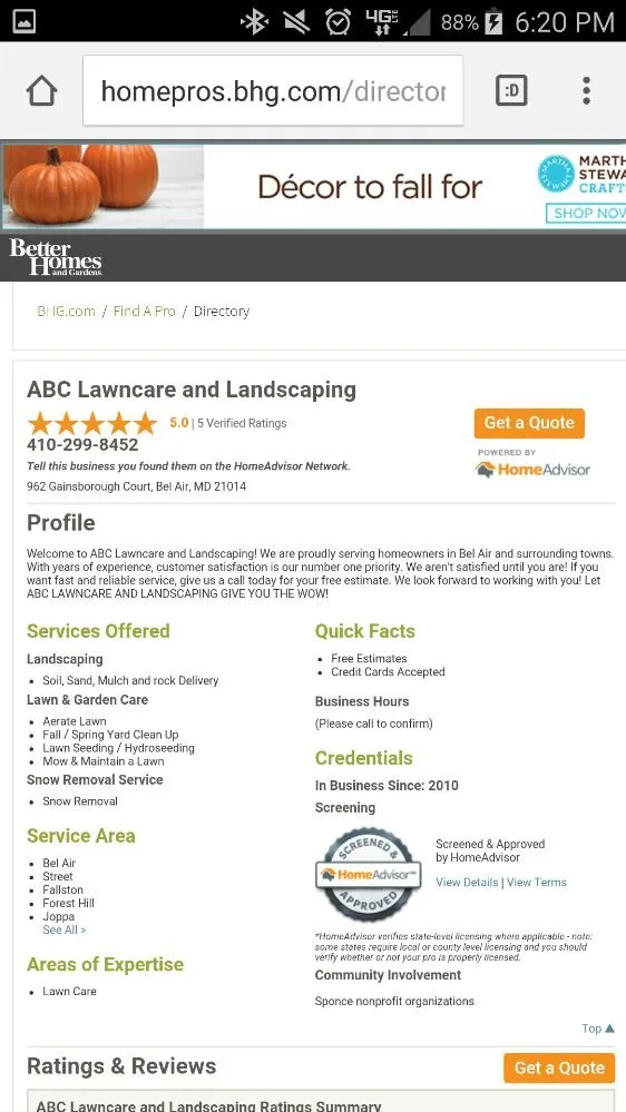 Professional landscaping services for beautiful yards across Bel Air, MD - ABC Lawncare and Landscaping