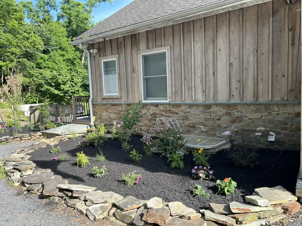 Custom garden landscaping for residential properties in Neffsville, PA by Abdiel Landscaping