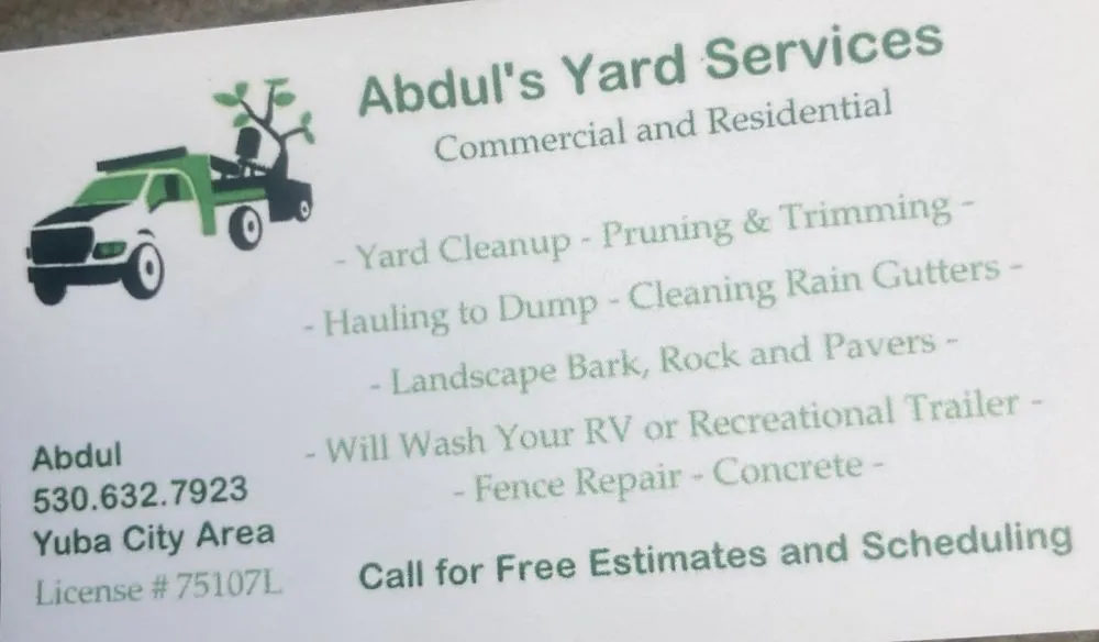 Professional landscaping services for outdoor upgrades across Yuba City, CA - Abdul’s Yard Services
