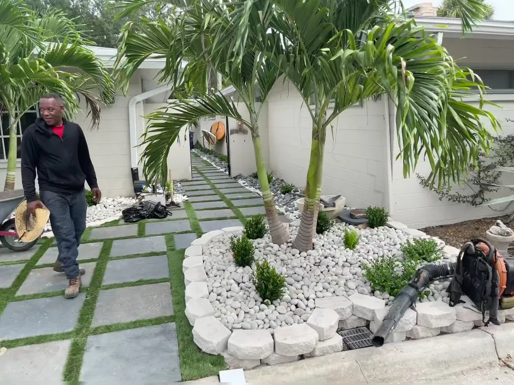 Reliable yard cleanup service with custom design in Bradenton, FL by Abel Landscaping