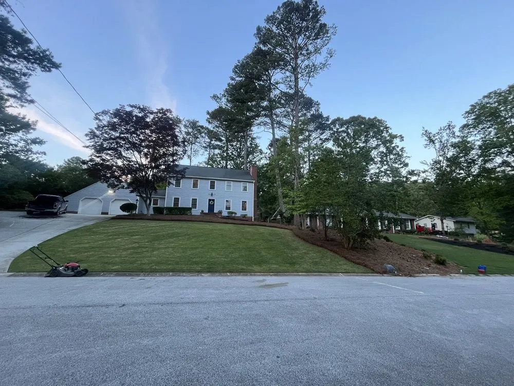 Affordable landscape design for homes in Clarkston, GA by Abelino Landscaping