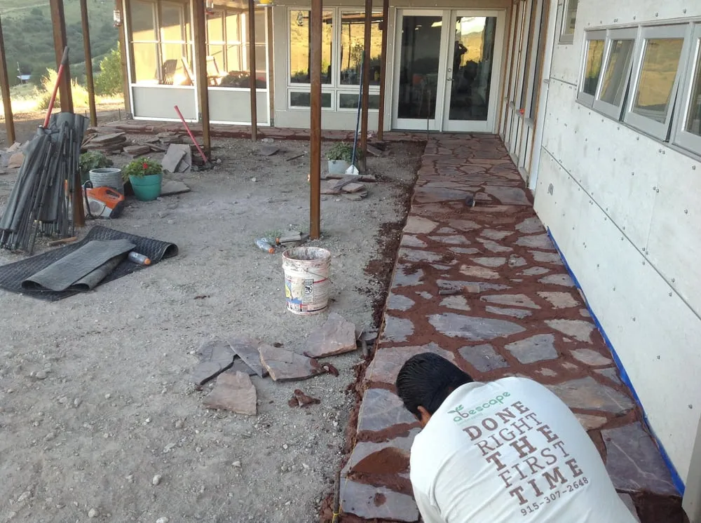 Custom outdoor landscaping for residential properties in El Paso, TX by Abescape Landscaping