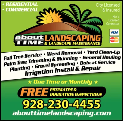 About Time Landscaping Logo