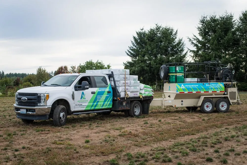 Professional yard maintenance experts serving Ridgefield, WA - Above & Beyond Hydroseed