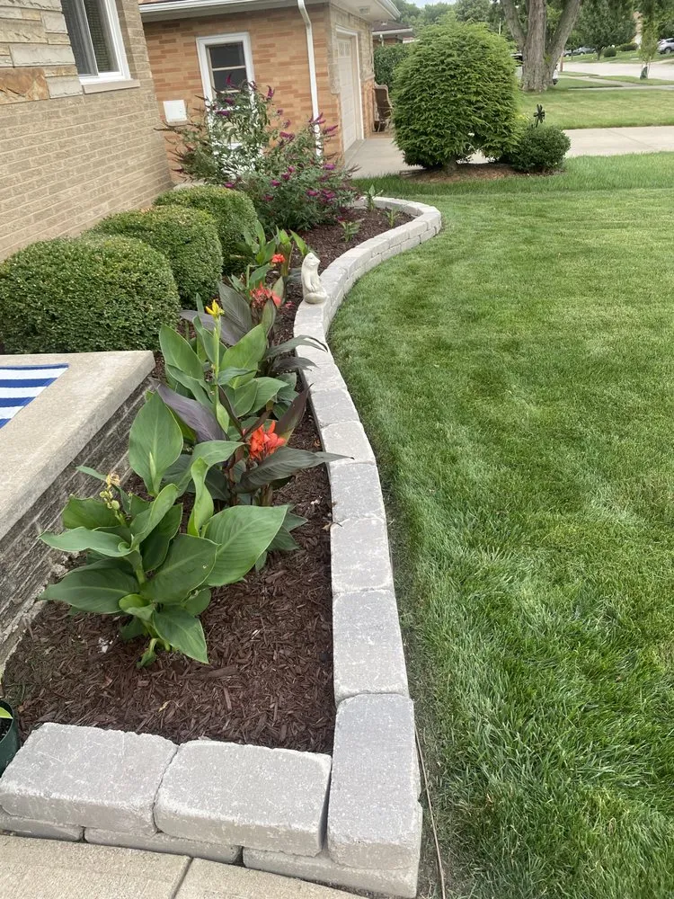Custom residential landscaping with custom design in Brooklyn, OH by Above & Beyond Landscapes