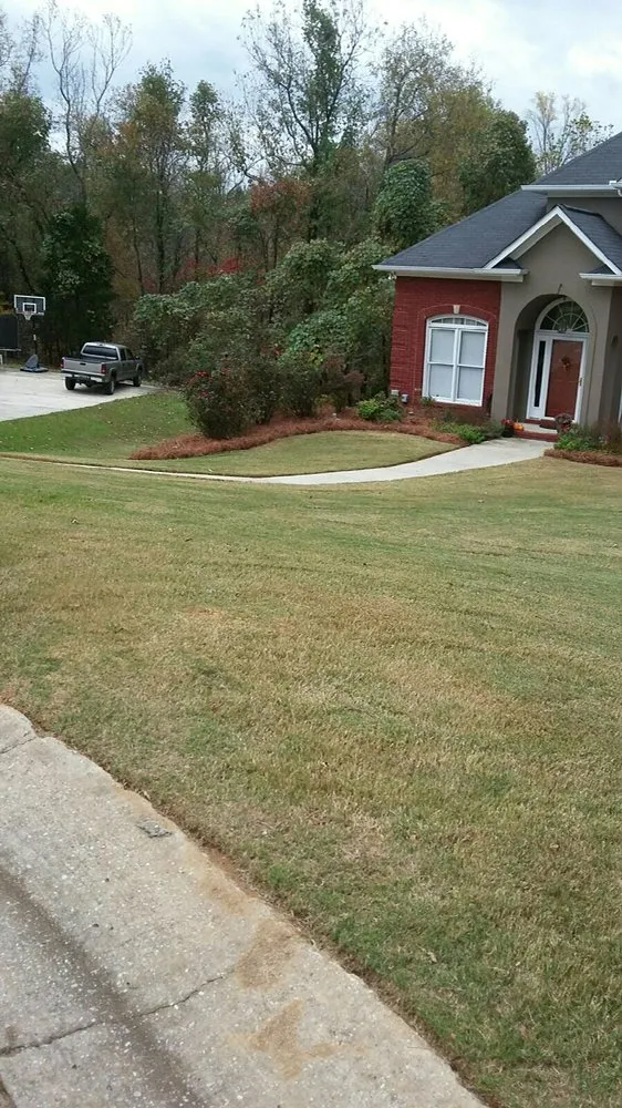 Custom lawn care service with custom design in Mt Olive, AL by Above & Beyond Lawn Care