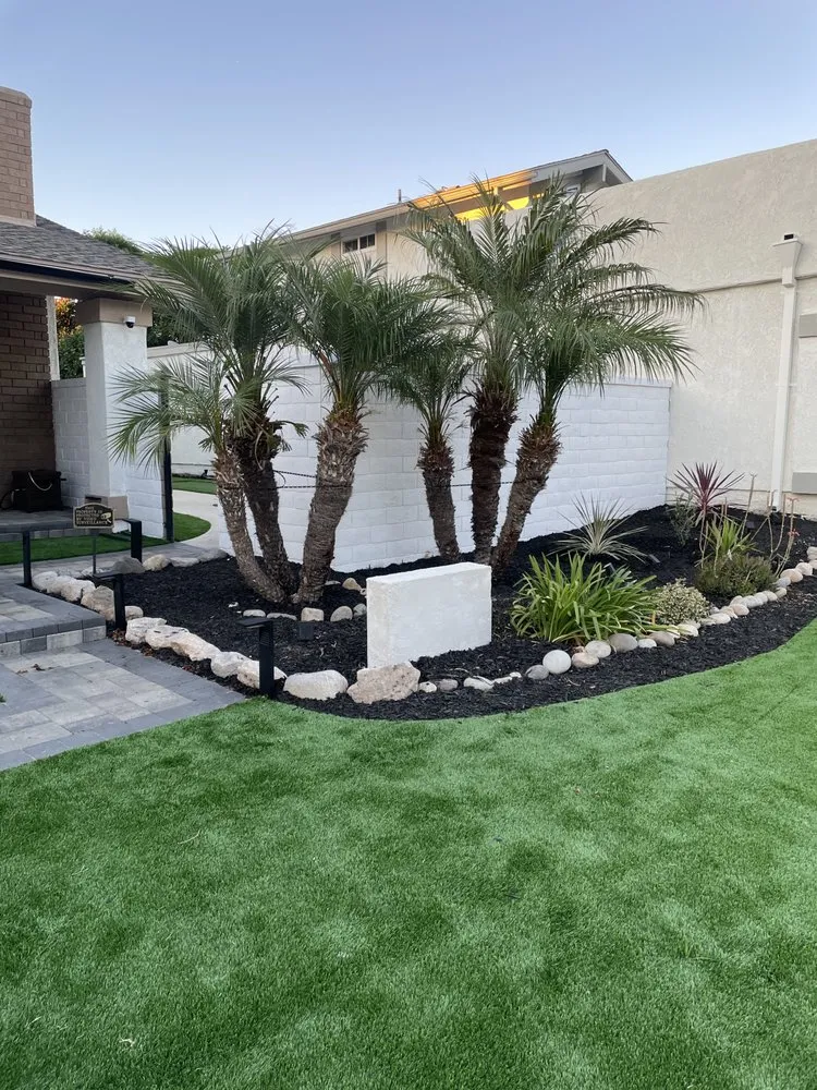 Professional garden landscaping in Anaheim, CA by Above All Landscape Company