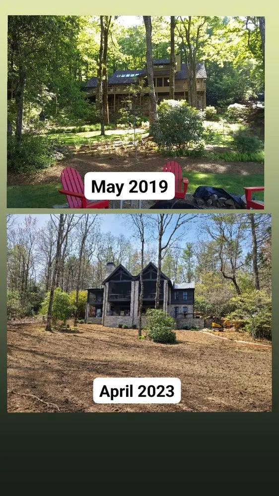 Custom yard cleanup service for outdoor upgrades in Balsam Grove, NC by Above All Landscaping & Maintenance