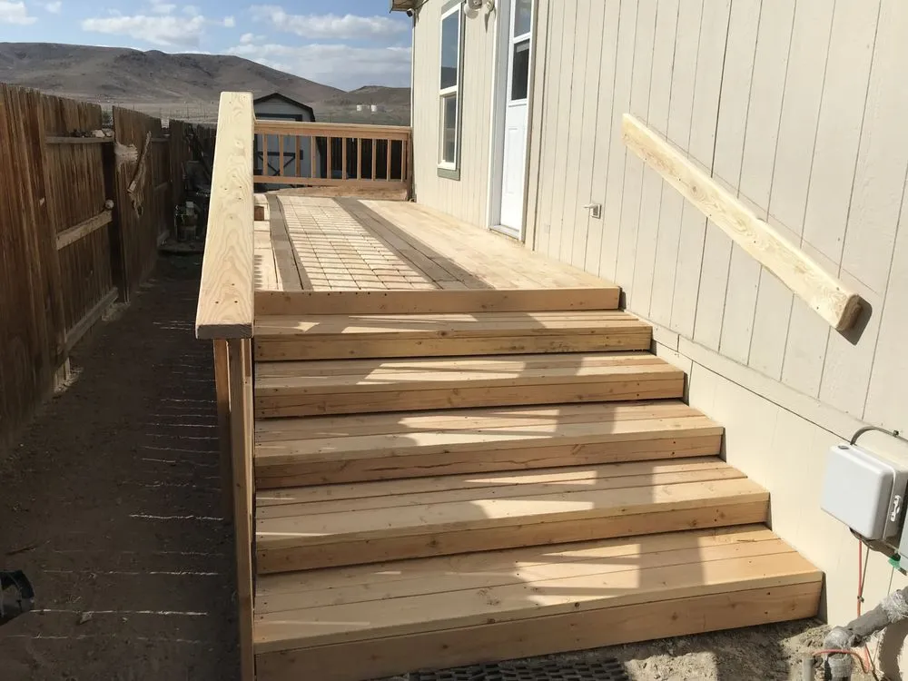 Custom landscape design in Silver Springs, NV by Above And Beyond Handy Man Services