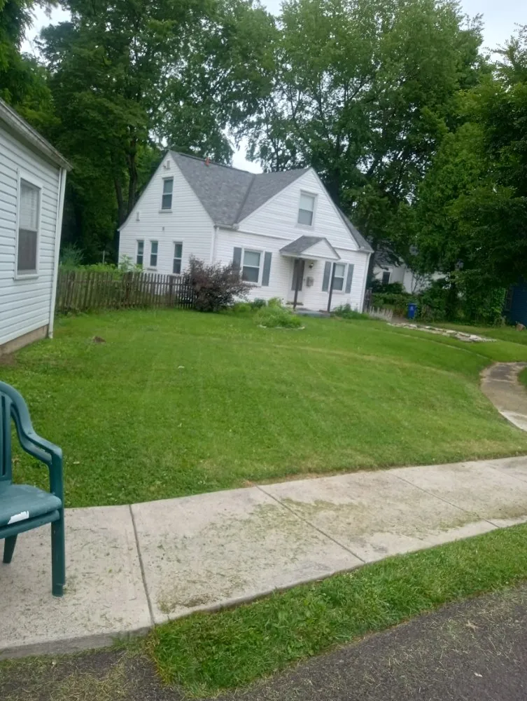 Professional lawn mowing service with custom design across Columbus, OH - Above and Beyond Lawncare