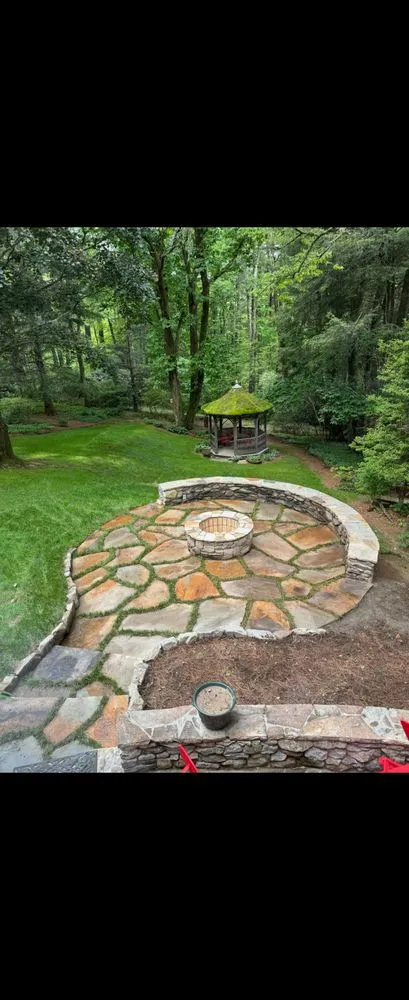 Professional garden landscaping with custom design across Franklin, NC - Above and Beyond Lawncare