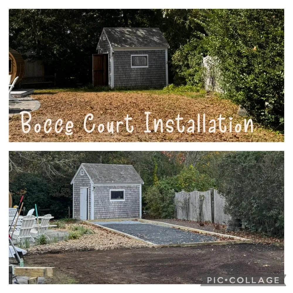 Local landscape installation with custom design in Yarmouth, MA by Above Board Property Services