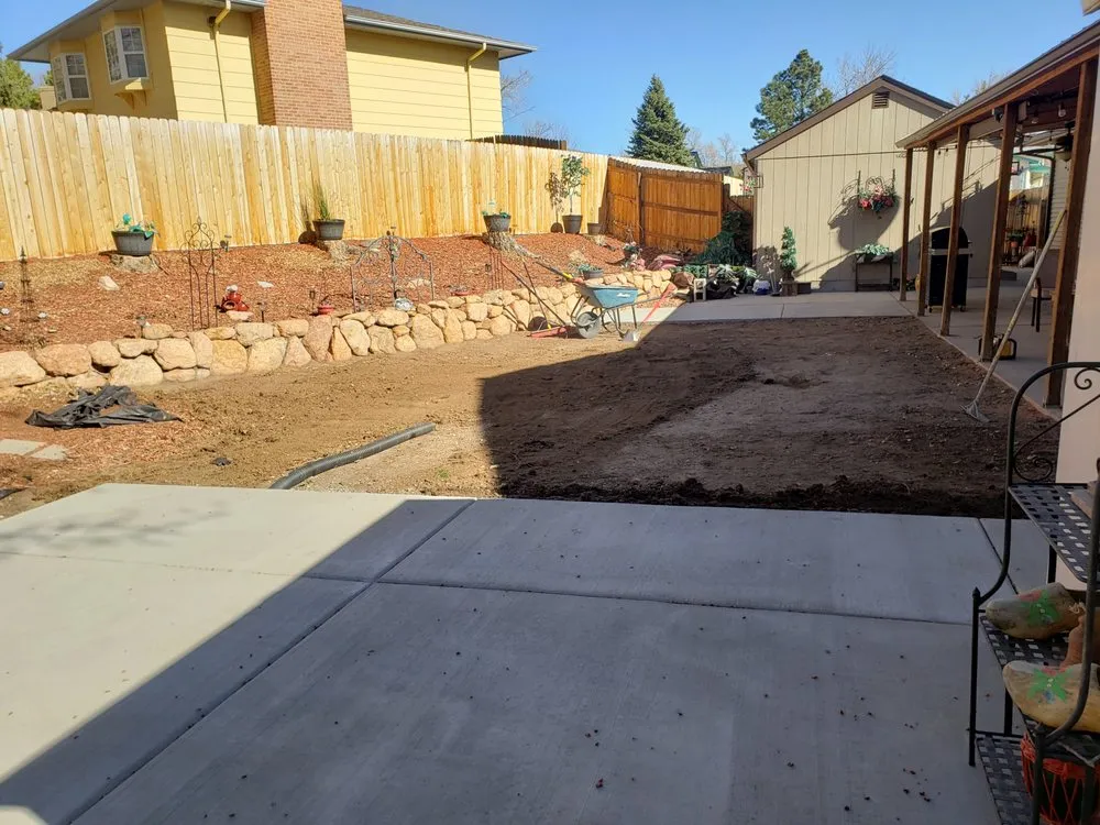 Custom garden landscaping in Colorado Springs, CO by Abrahams Landscaping