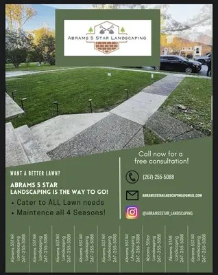 Abrams 5Star Landscaping Logo