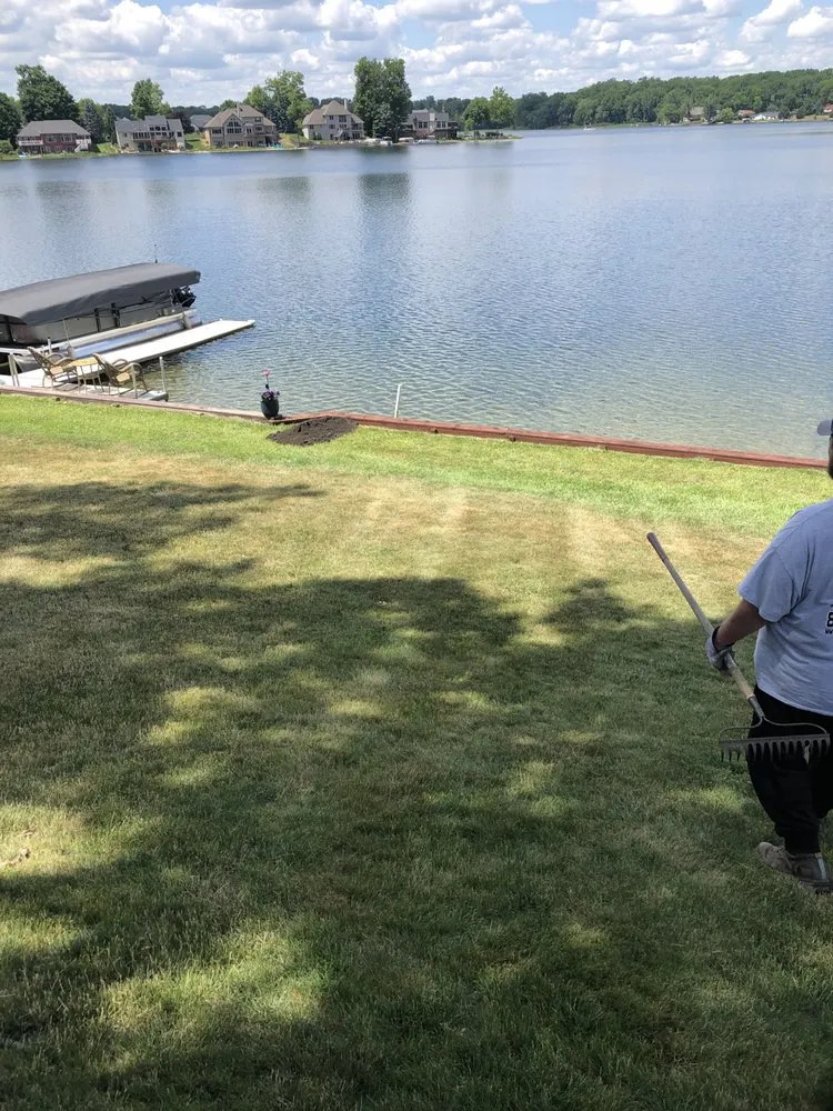 Custom landscape installation in Mount Morris, MI by Absolute Hauling & Services