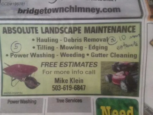 Absolute Landscape Maintenance Logo