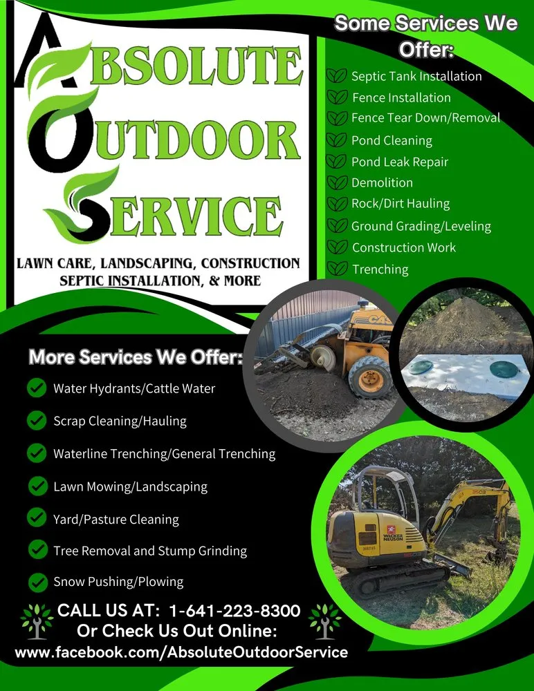 Custom outdoor landscaping in Osceola, IA - Absolute Outdoor Service