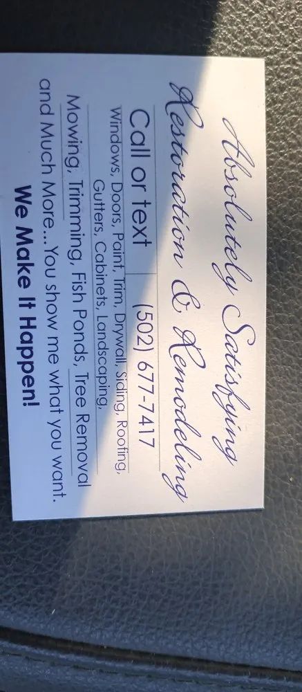 Professional yard cleanup service in Louisville, KY - Absolutely Satisfying Restoration and Remodeling