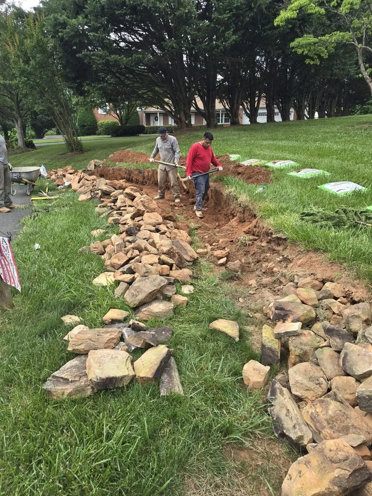 Reliable yard cleanup service with custom design in Manassas, VA by AC Drainage & Landscaping Services