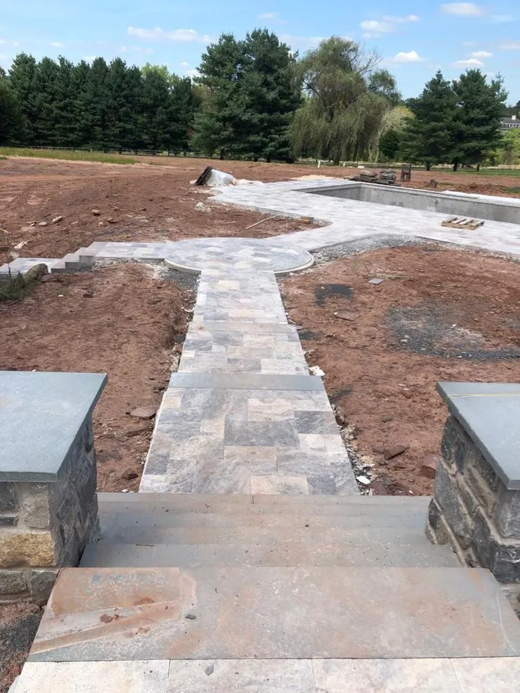 Custom landscape installation for homes in Doylestown, PA by AC Landscaping & Hardscaping Services