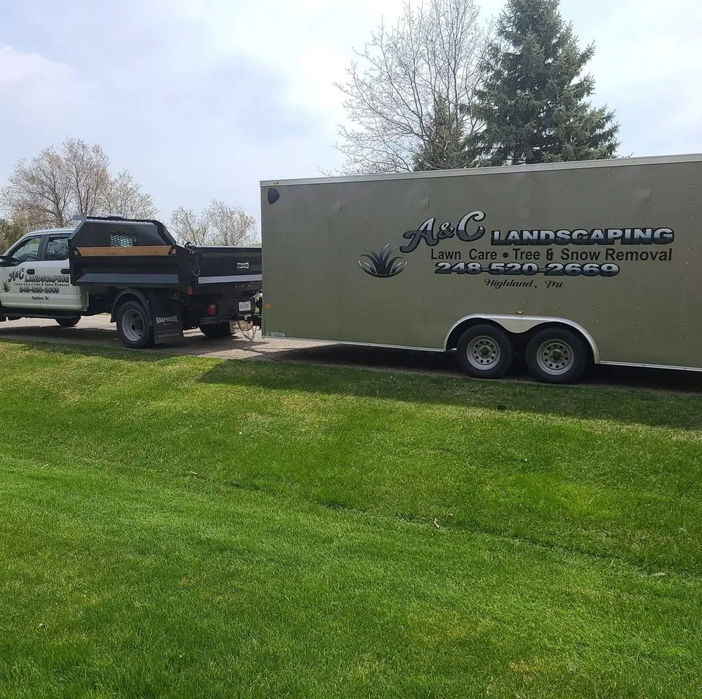 Trusted lawn mowing service in Highland, MI - A&C Landscaping