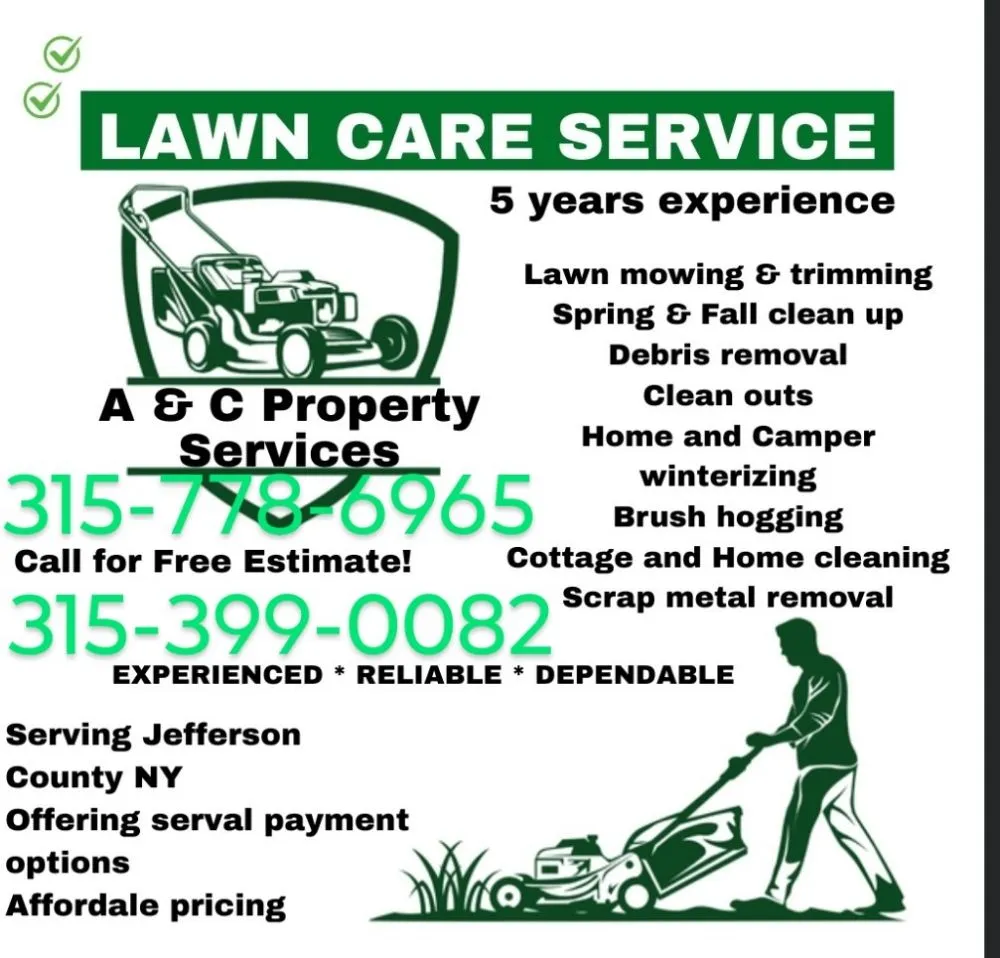 Top-rated yard maintenance experts serving Adams, NY - A&C Property Services