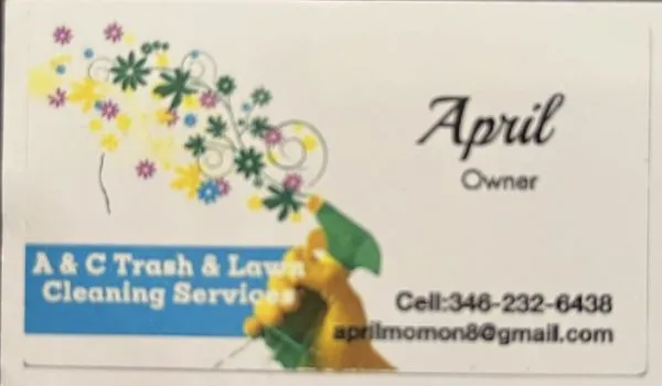 A&C Trash & Lawn Cleaning Services Logo