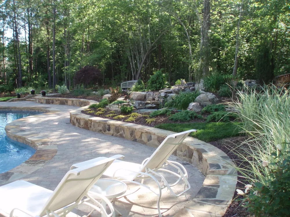 Custom landscape installation for homes in Chapel Hill, NC by Accent Design