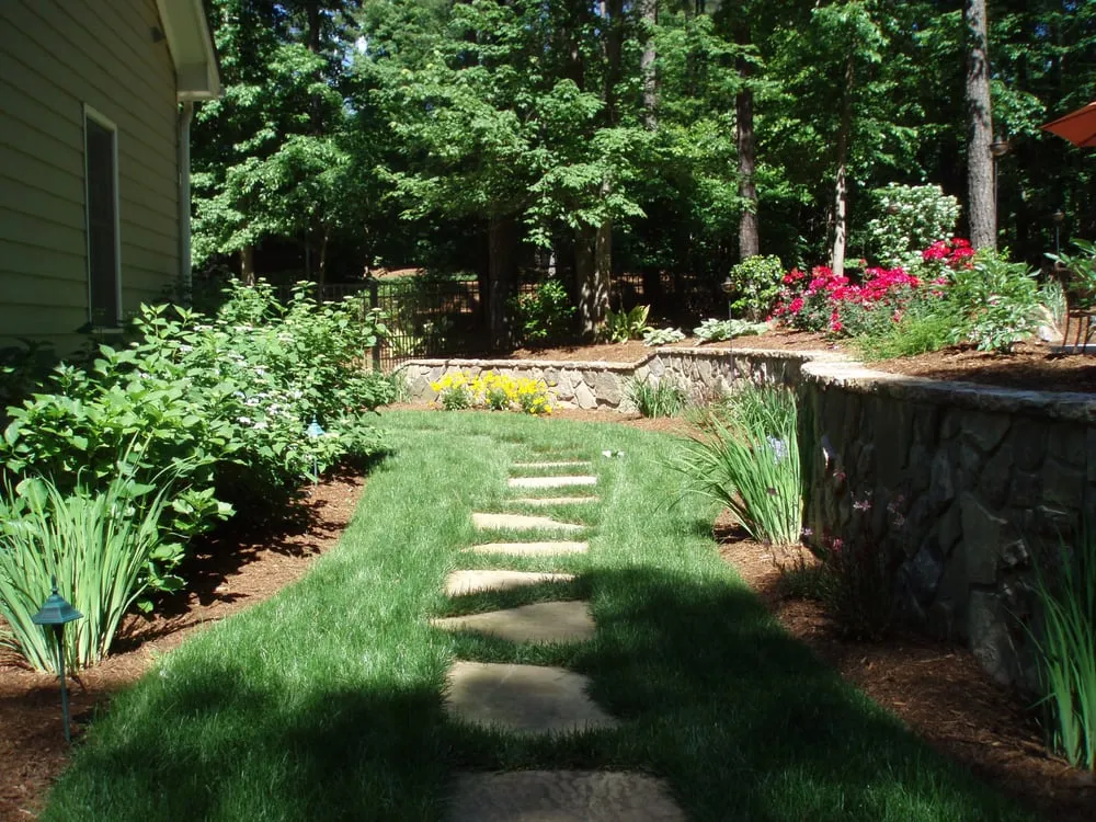 Custom lawn mowing service in Chapel Hill, NC by Accent Design
