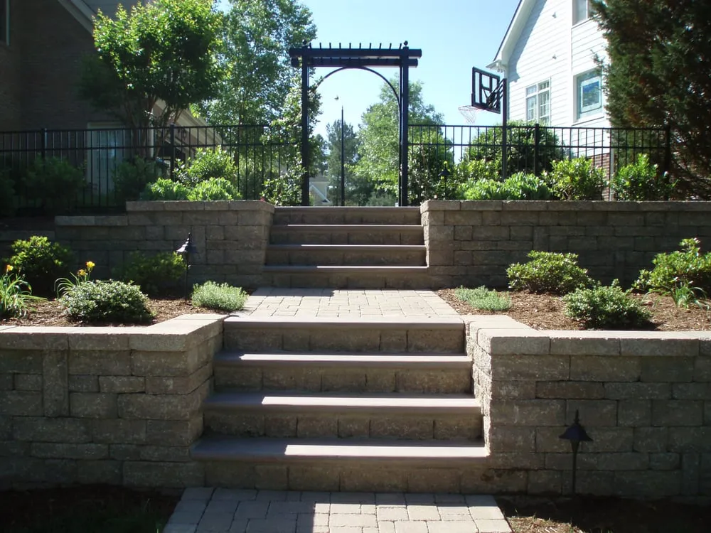 Professional landscape installation with custom design in Chapel Hill, NC by Accent Design