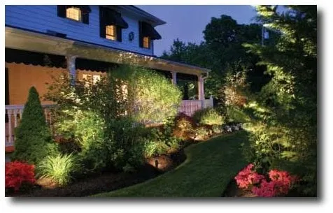 Expert residential landscaping for homes across Orange, CA - Accent Lighting and Sprinkler