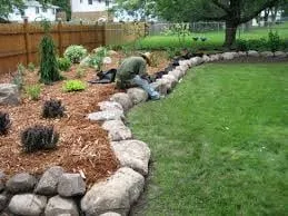 Top-rated garden landscaping for beautiful yards in Houston, TX by Accurate Lawn Leveling