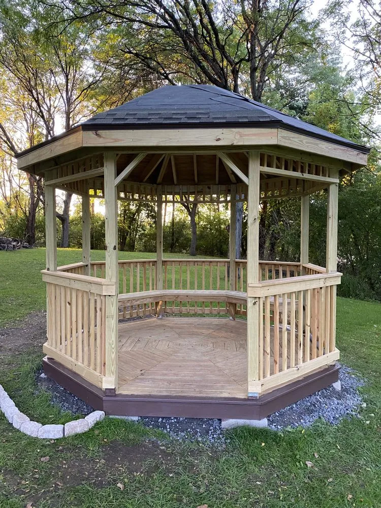 Custom garden landscaping in Clinton, NY by ACE Construction Endeavors