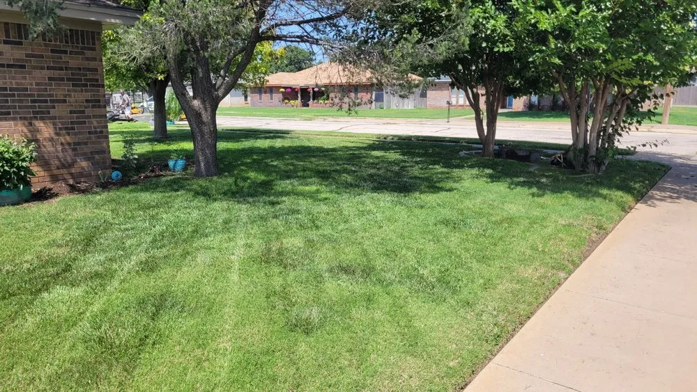 Affordable outdoor landscaping for homes in Amarillo, TX by Ace Lawn Care Services