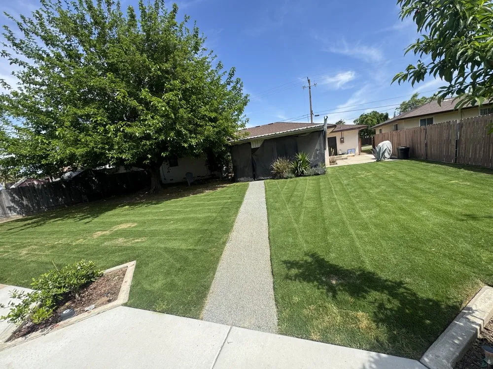 Trusted lawn care service with custom design in Fresno, CA by Ace Lawn Care Services