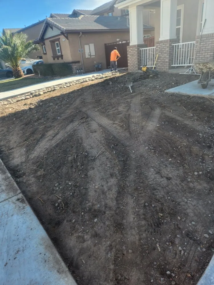 Local landscape installation in Pomona, CA by Acero's Landscape