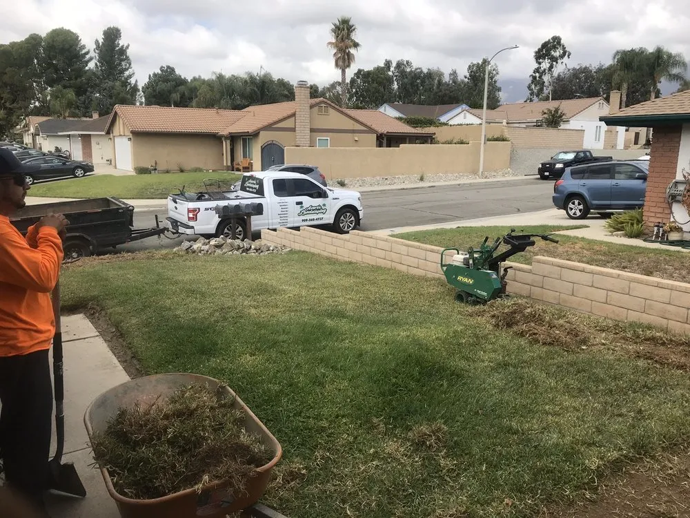 Professional outdoor landscaping for beautiful yards in Pomona, CA by Aceros Landscaping