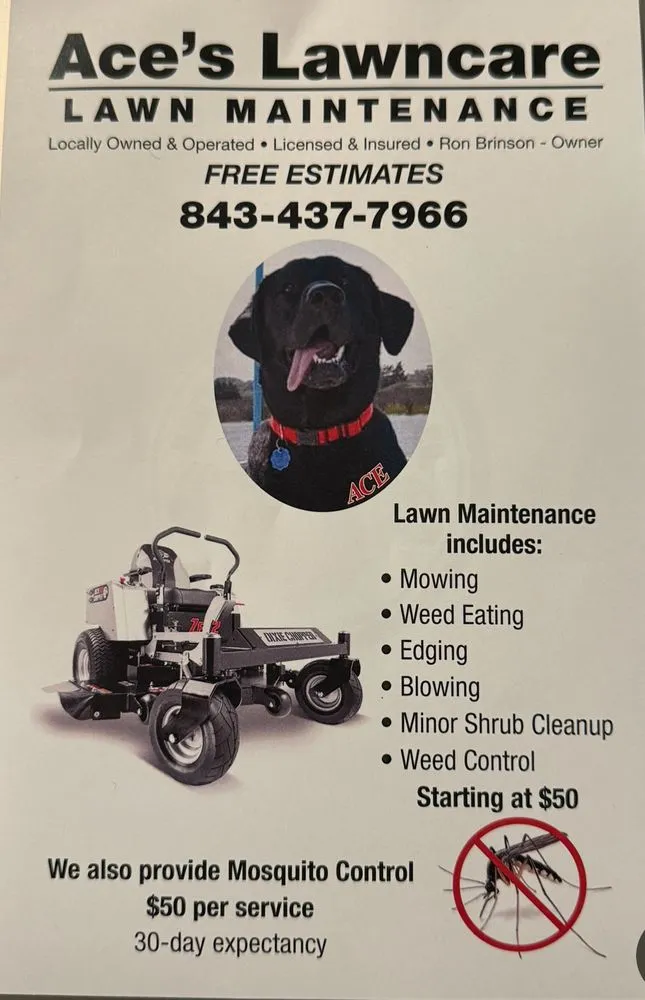 Reliable lawn mowing service with custom design in Ladson, SC by Ace’s Lawn Care