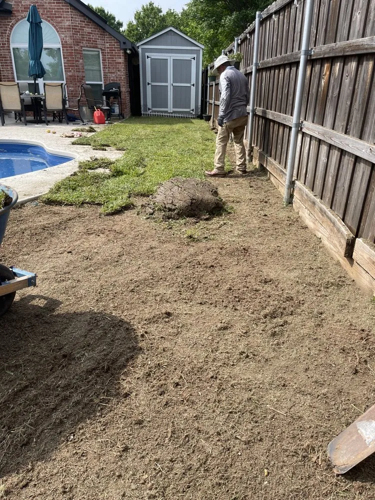 Custom landscape installation for residential properties in Dallas, TX by Acevedo’s Landscaping