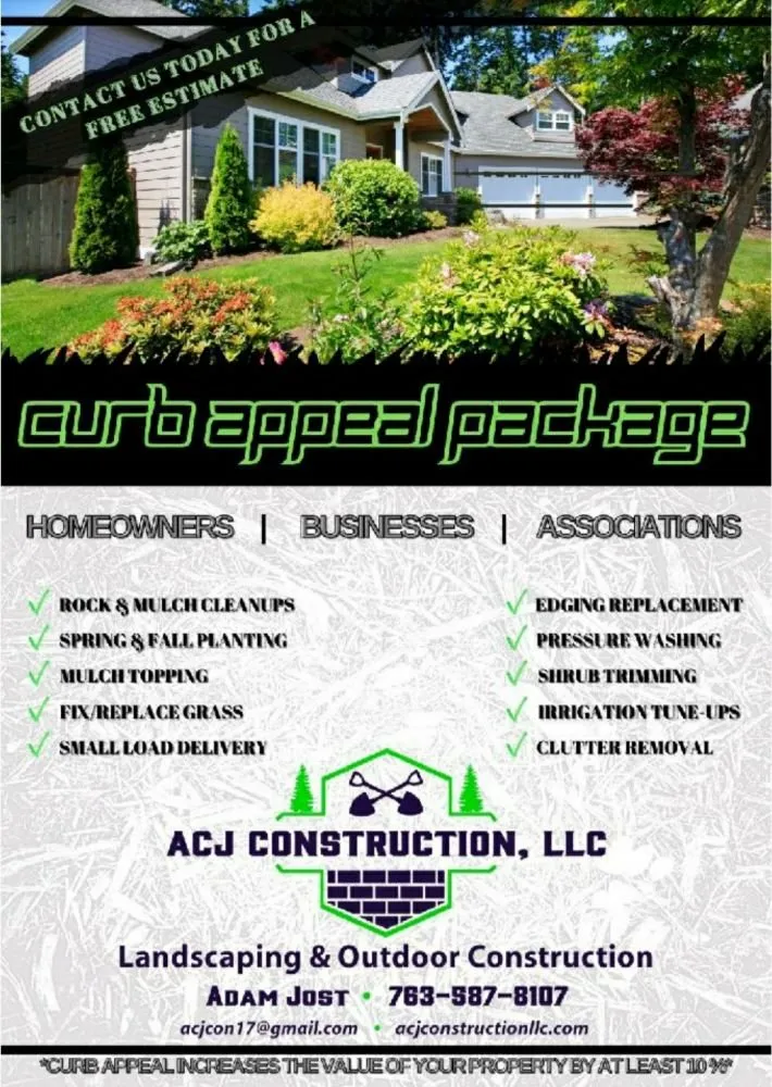 Local landscape installation for homes in Rush City, MN by ACJ Construction