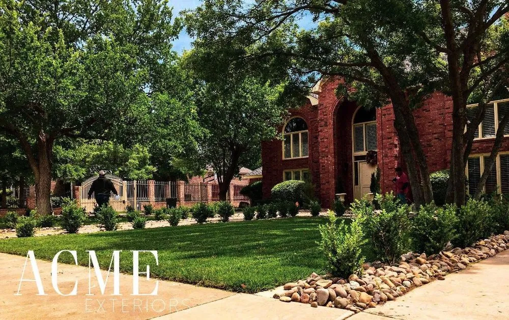 Custom landscape installation for outdoor upgrades across Lubbock, TX - ACME Exteriors