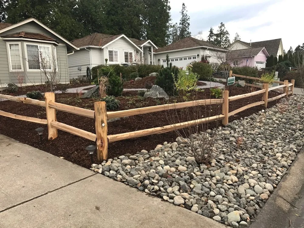 Custom residential landscaping with custom design in Bellingham, WA by Acorn Landscape