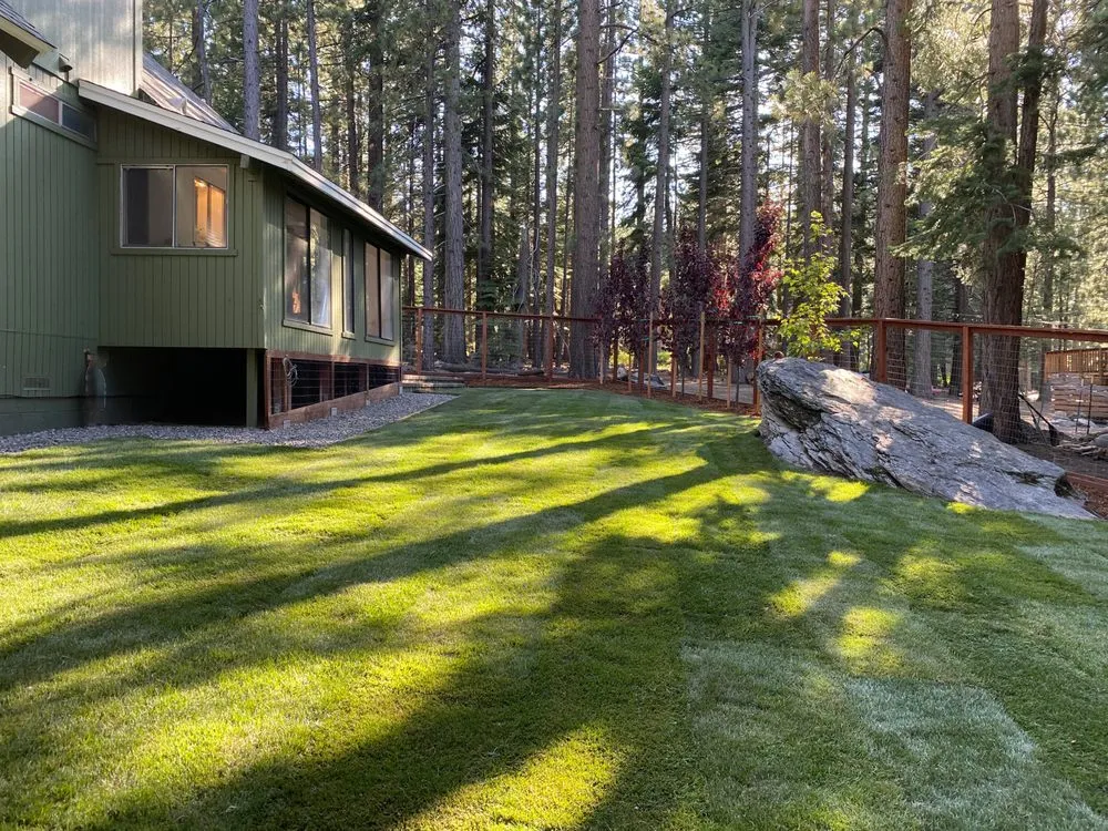 Custom lawn mowing service in South Lake Tahoe, CA - Acorn Lawn Maintenance