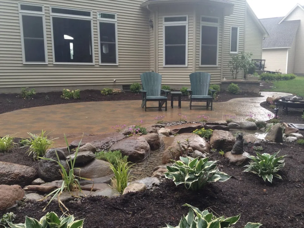 Custom yard cleanup service experts serving Churchville, NY - Acorn Ponds & Waterfalls