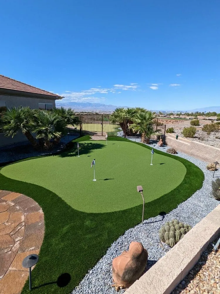 Custom residential landscaping for beautiful yards across Las Vegas, NV - Acrew Landscape