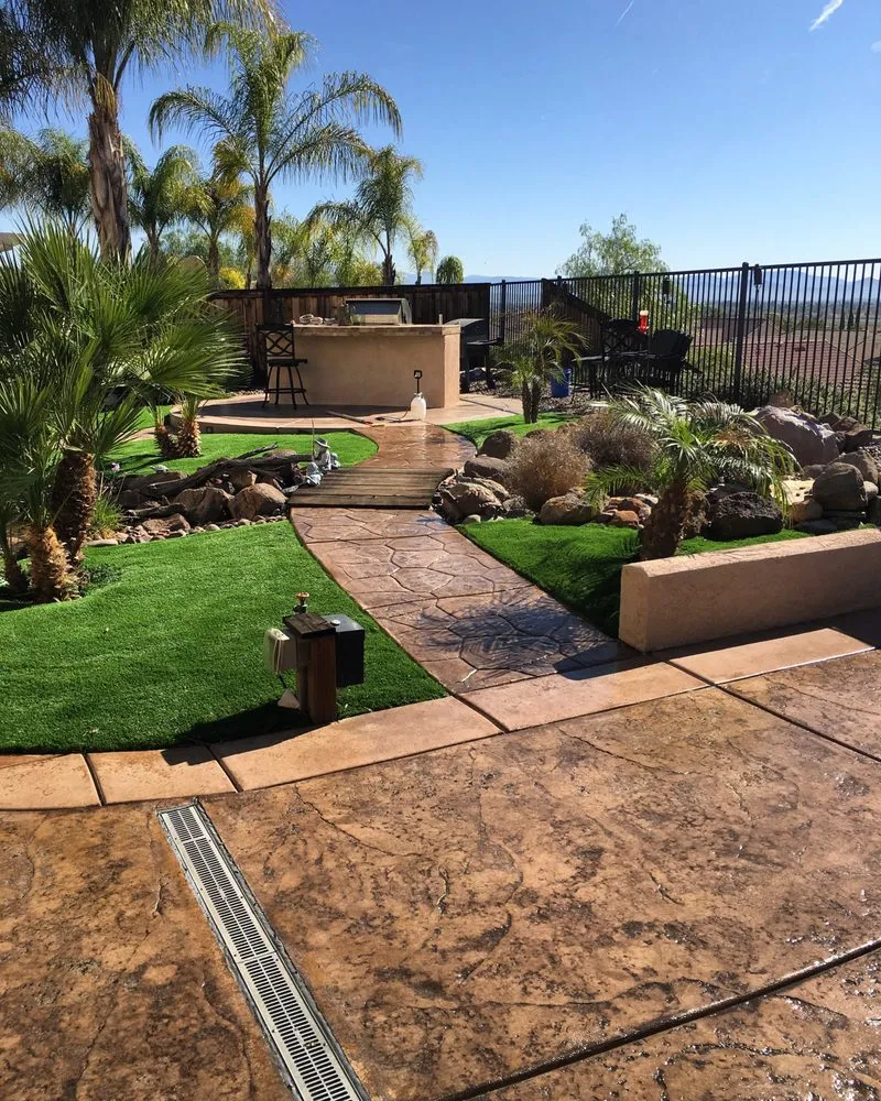Professional lawn care service for outdoor upgrades in Menifee, CA by Action Landscape Contractor