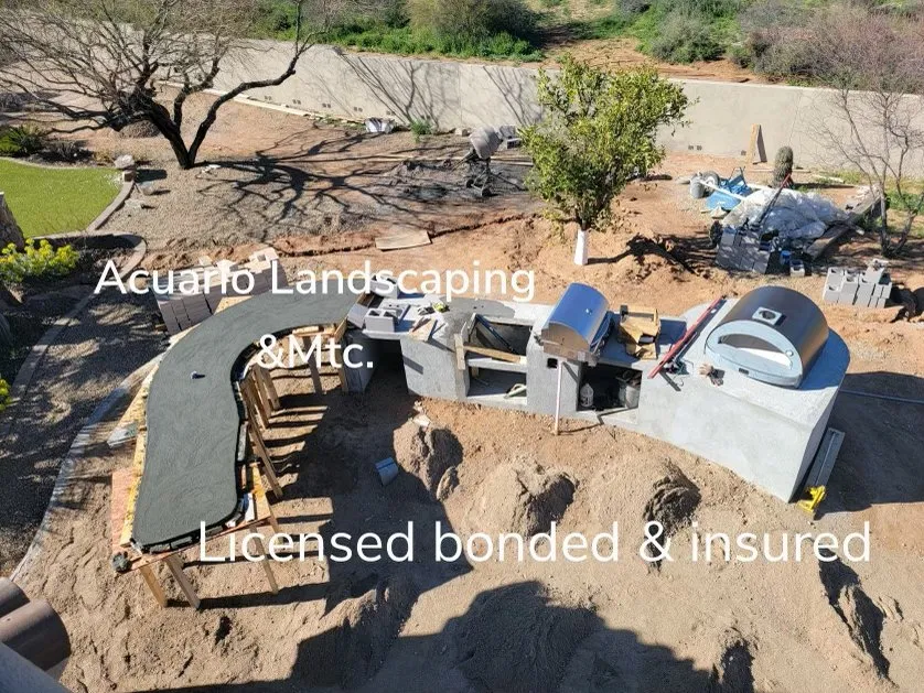 Reliable lawn mowing service with custom design in Phoenix, AZ by Acuario Landscaping and Maintenance