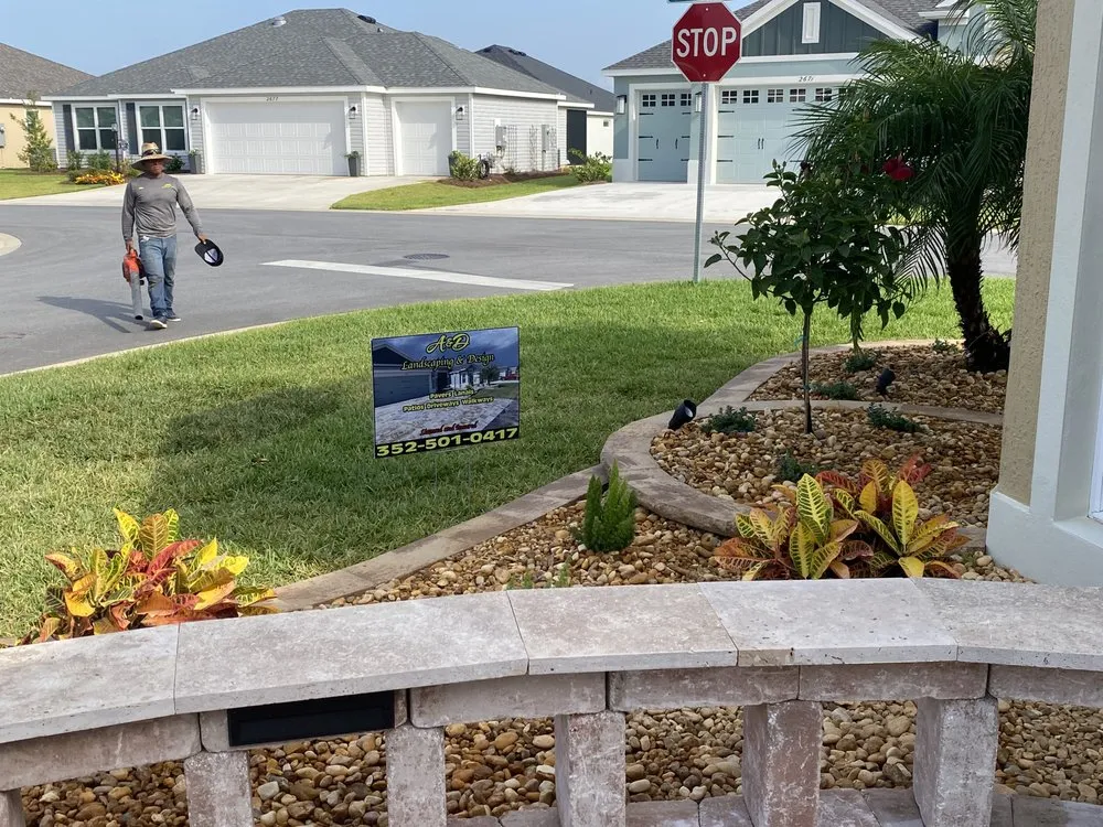 Trusted yard maintenance in Summerfield, FL by A&D Paver’s and Landscape and Design