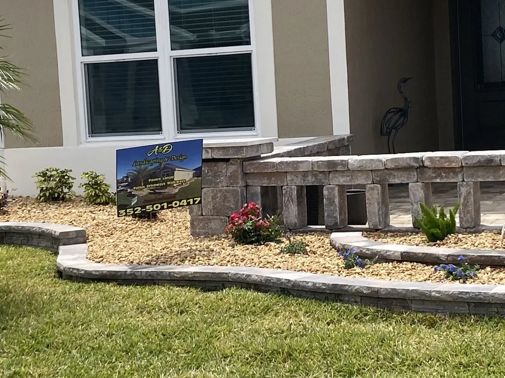 Affordable landscape installation in Summerfield, FL by A&D Paver’s and Landscape and Design