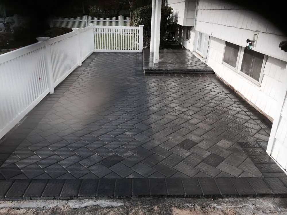 Custom garden landscaping in Medford, NY - AD Paving & Masonry